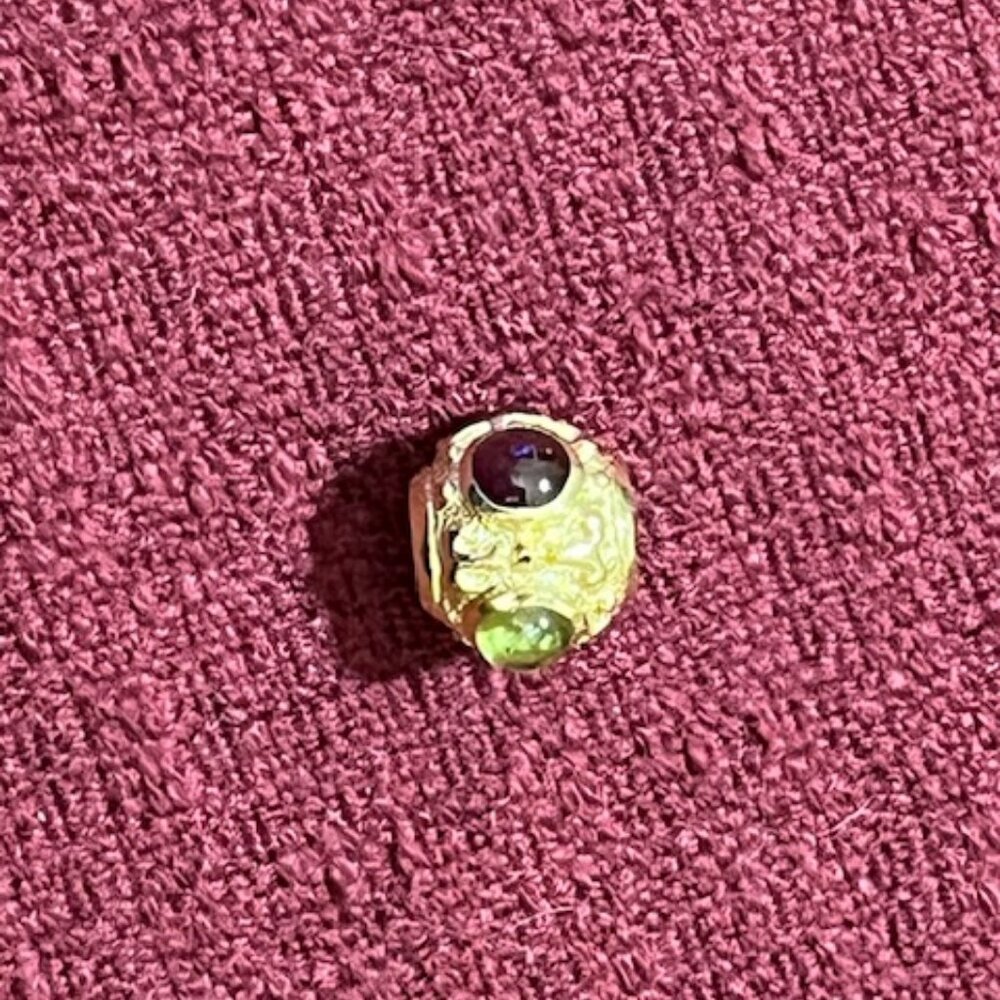 14K Gold and Gemstone Pendant